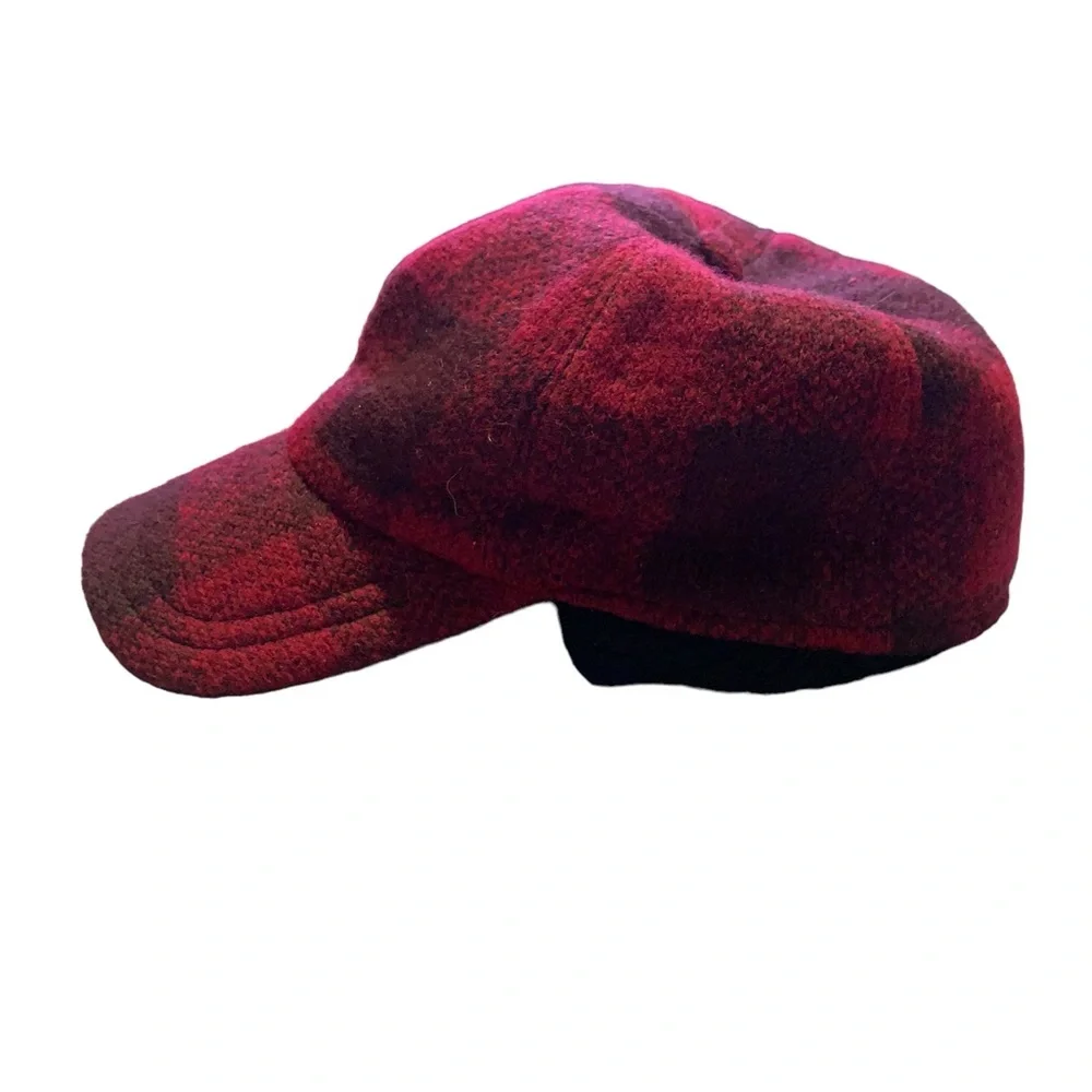 Barney's New York Black Wool Cashmere Driving Hat - Picture 2 of 11